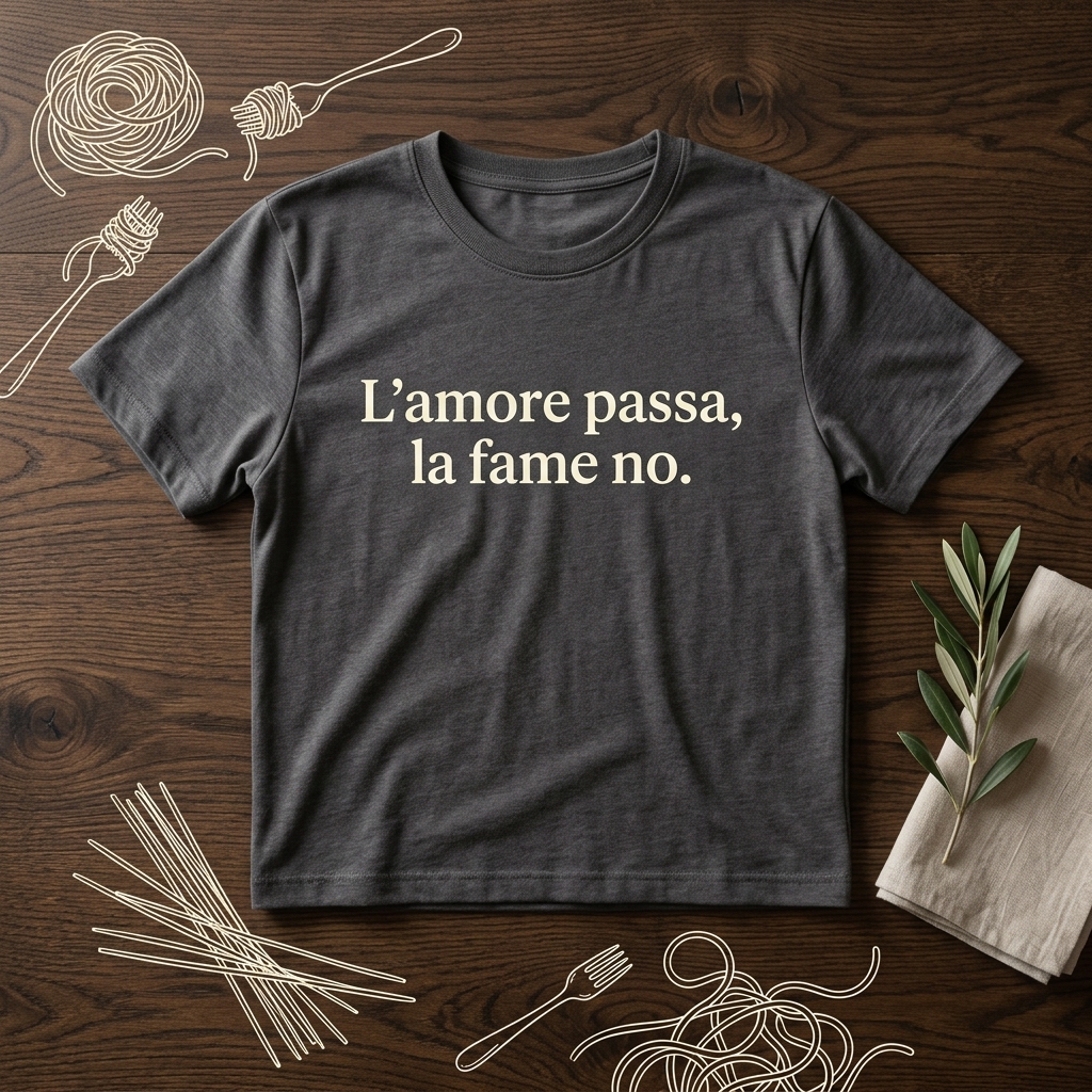 T-Shirt L'amore passa la fame no